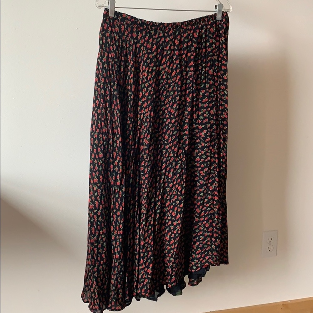 Reverse-able floral maxi skirt